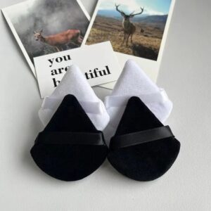 mini triangle cosmetic foundation puff: versatile beauty blender for flawless makeup application