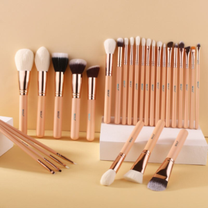 premium pink makeup brush set: high quality tools for flawless beauty