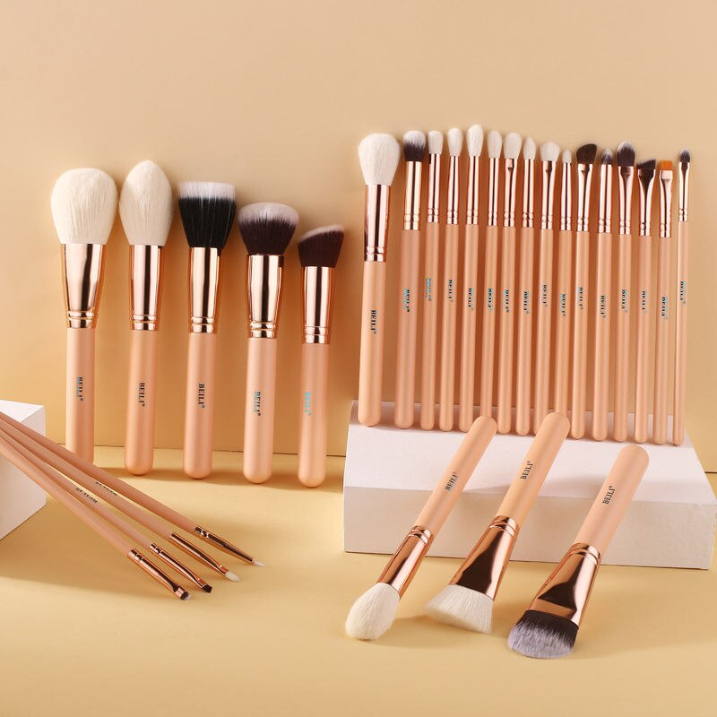 premium pink makeup brush set: high quality tools for flawless beauty
