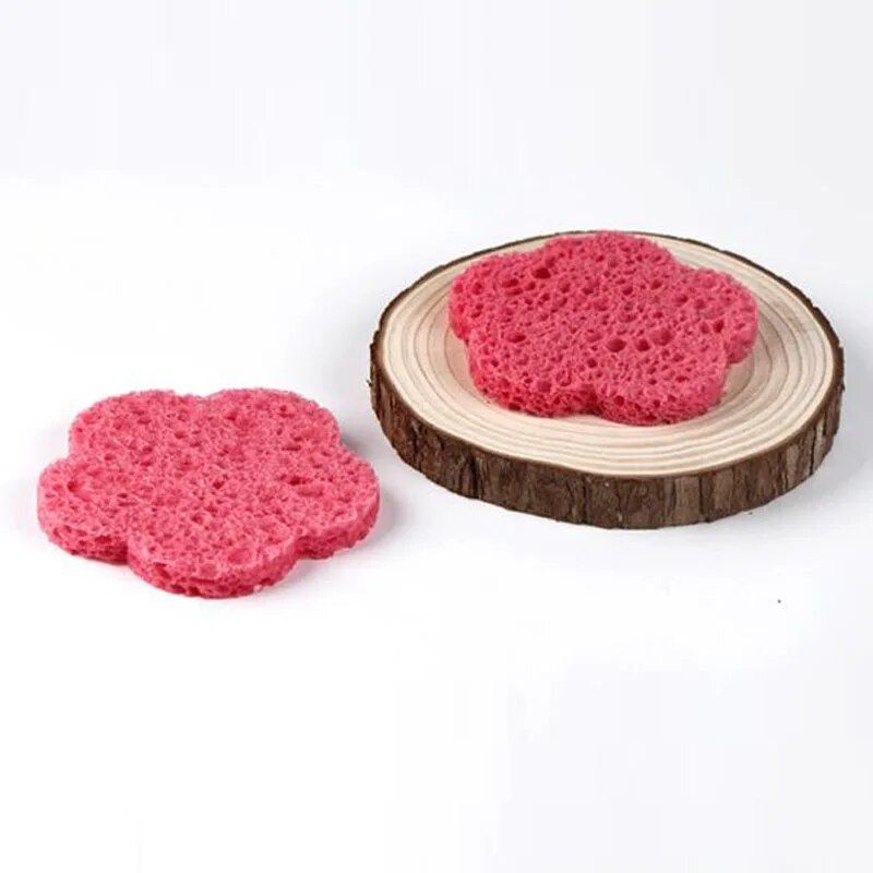 20pcs natural cellulose facial exfoliating sponges