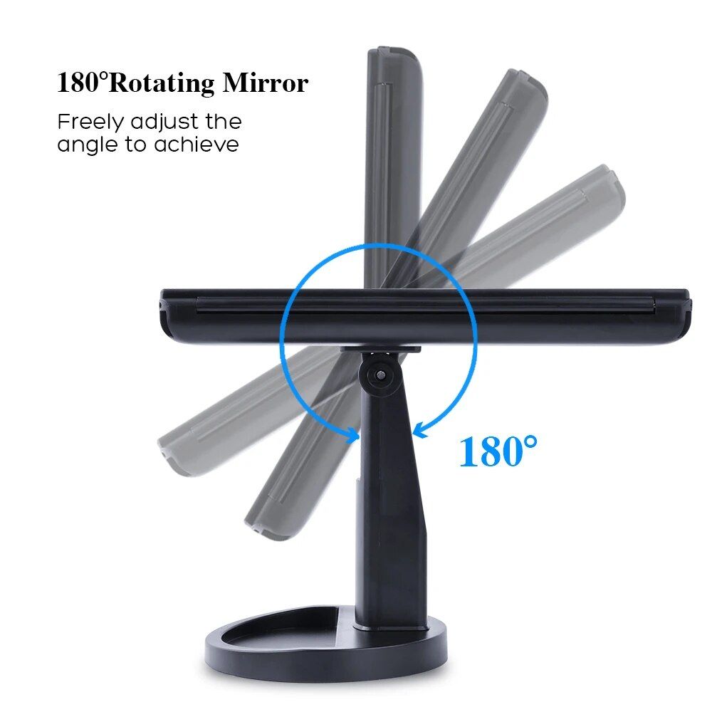 lux 22 led touch dimmer makeup mirror with 10x magnification