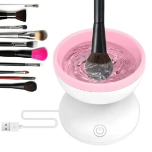 portable usb electric makeup brush cleaner: automatic cosmetic brush washing machine