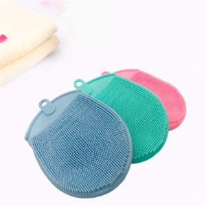 multi functional silicone bath massage and exfoliating gloves