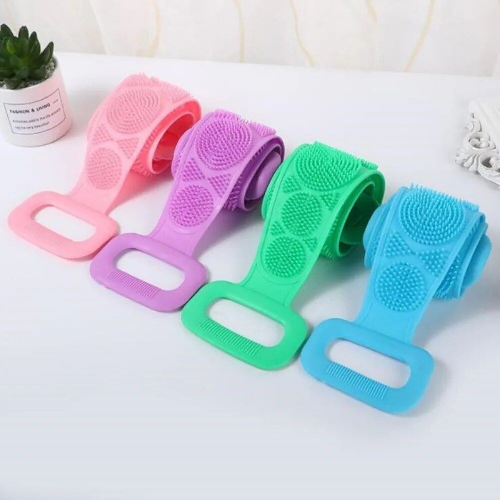 luxurious silicone back scrubber and body exfoliator