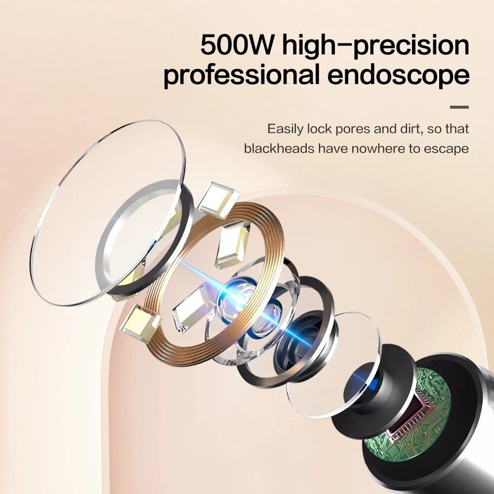 visual blackhead remover with camera