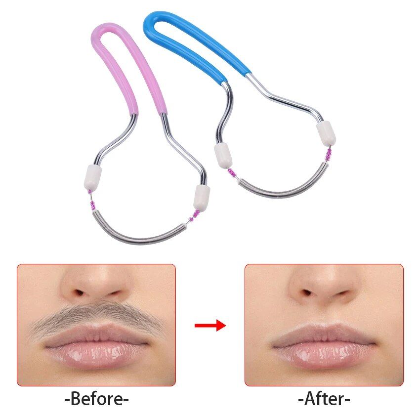 easyglide spring facial hair remover – gentle & efficient hair removal tool