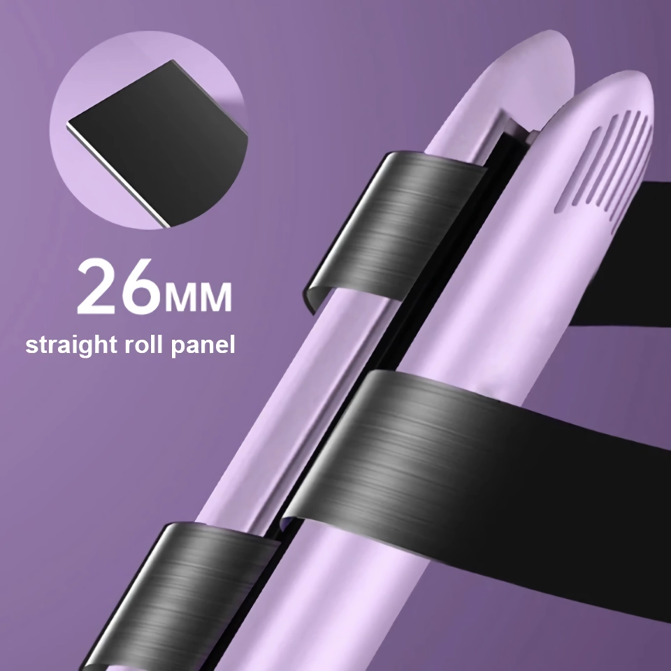 26mm ceramic glaze hair straightener and curler