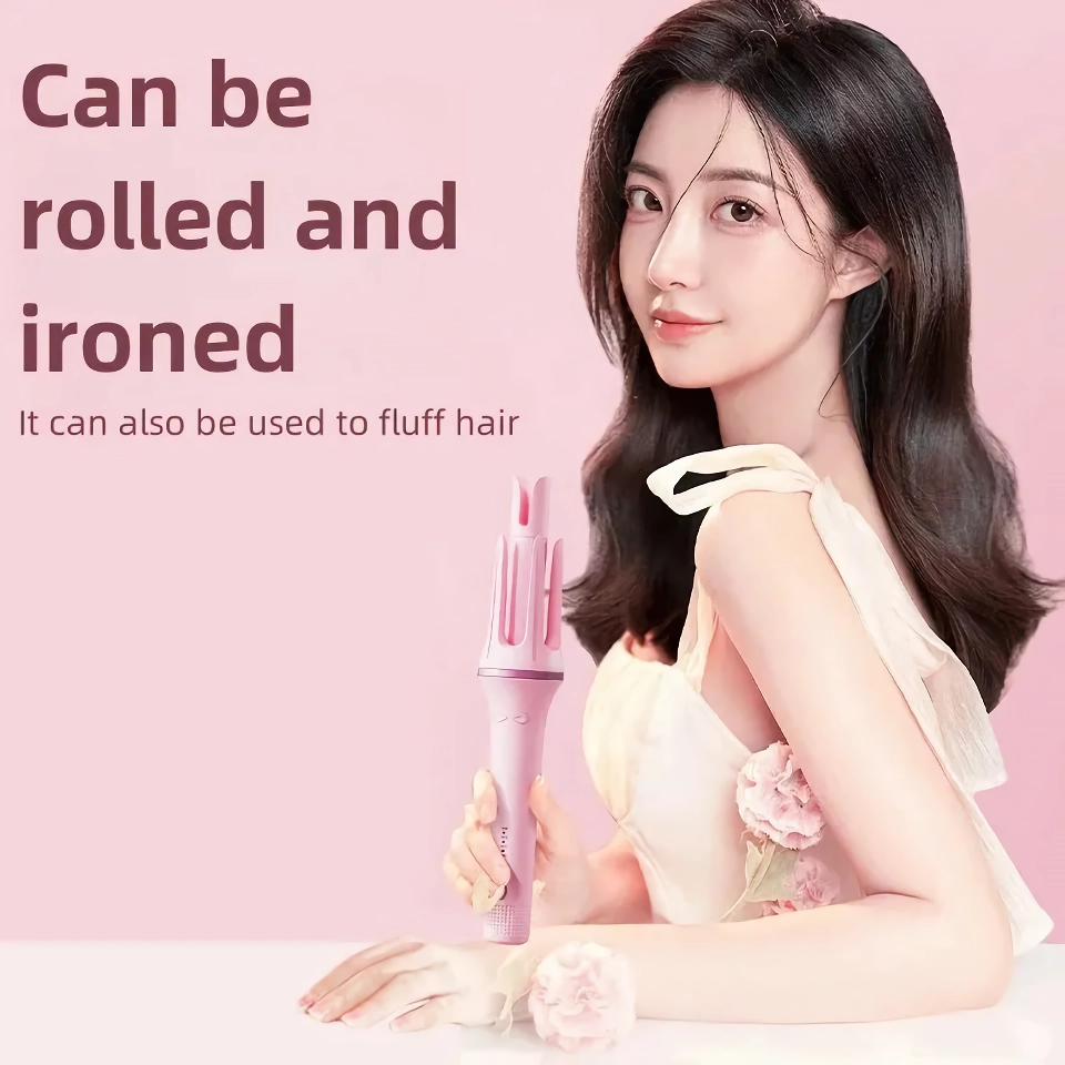 automatic hair curler with 4 temperature modes & safety features