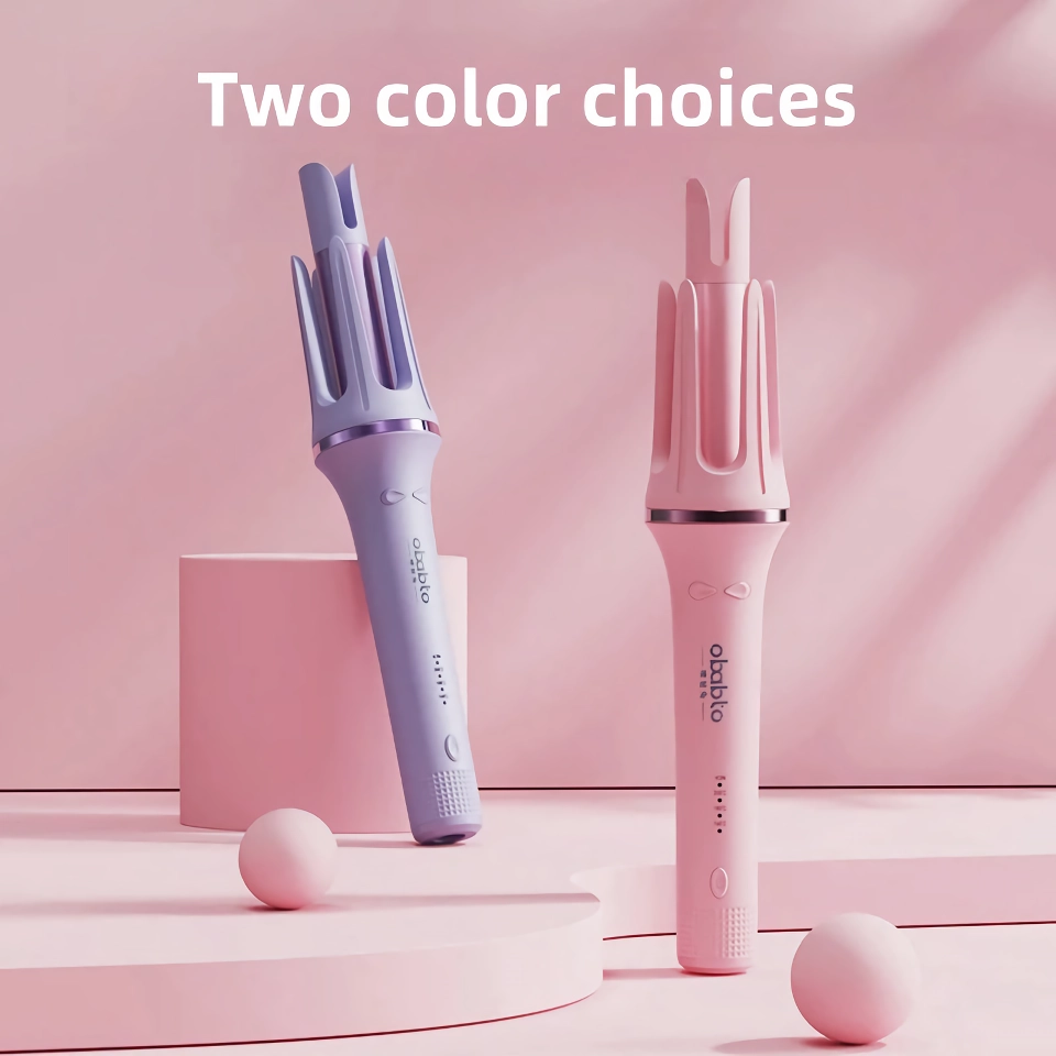 automatic hair curler with 4 temperature modes & safety features