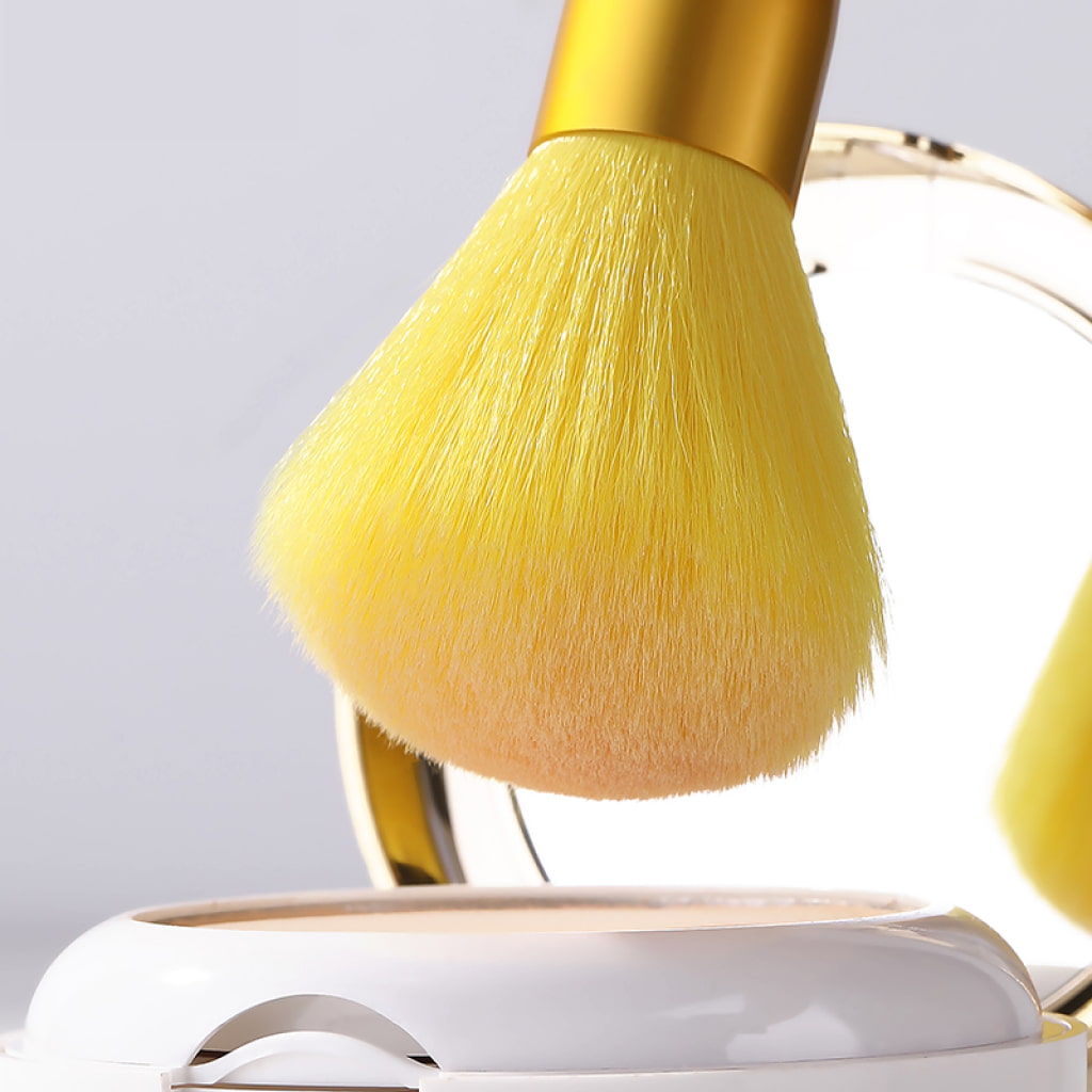 yellow makeup brush set 12pcs