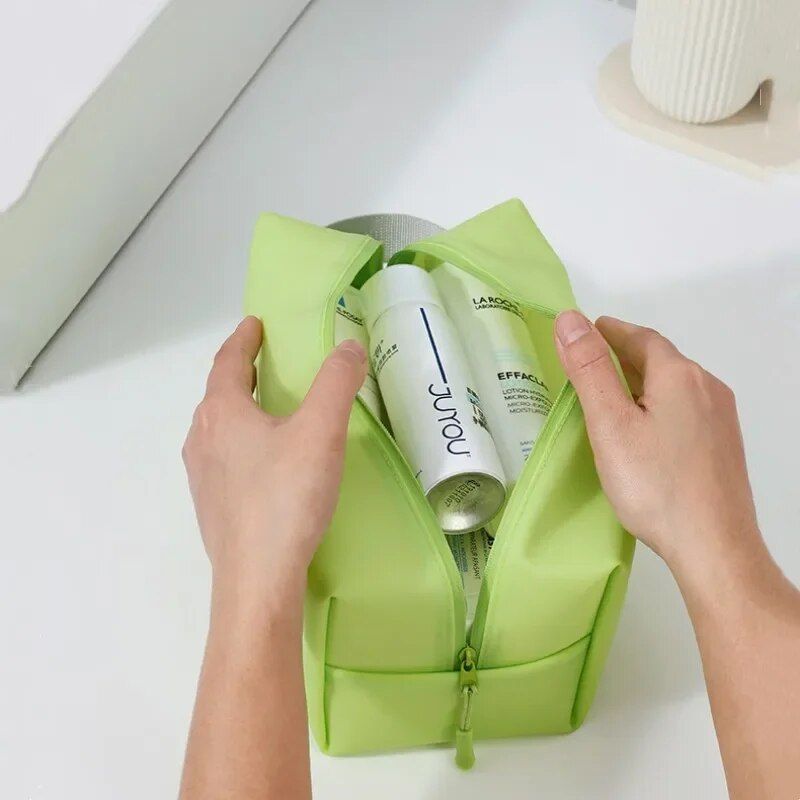 chic multifunctional waterproof cosmetic bag: beauty essentials organizer