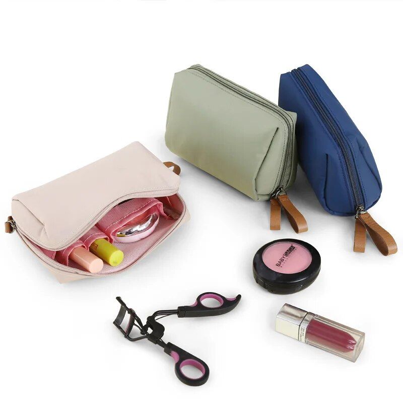 chic waterproof nylon cosmetic bag