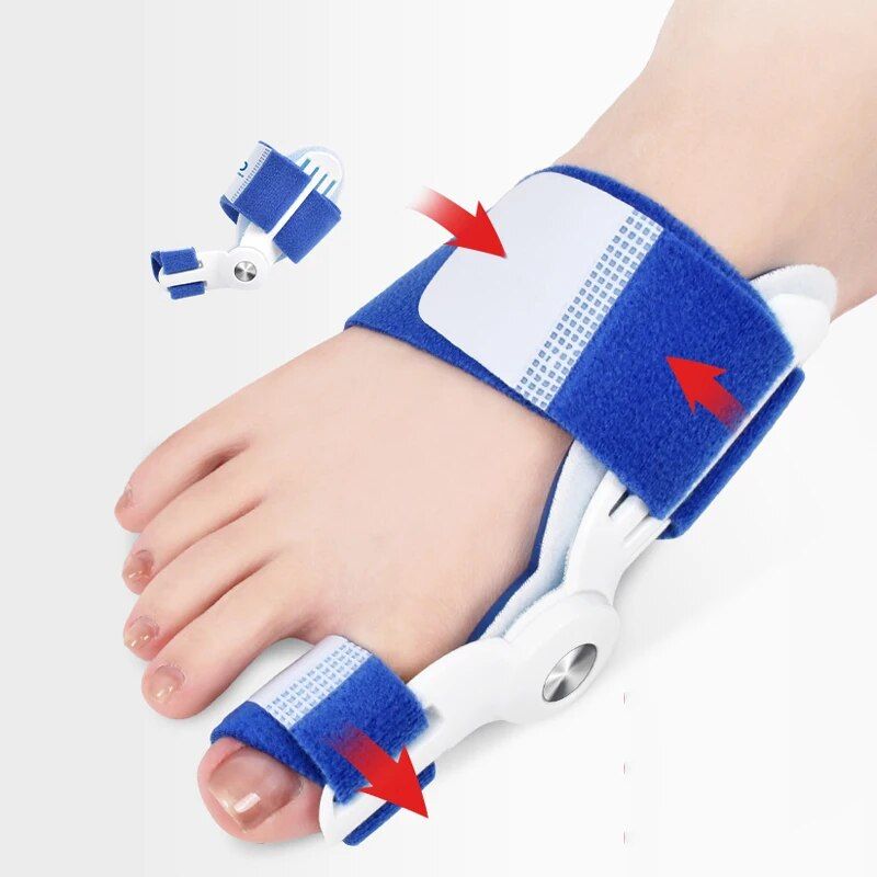 flexifit bunion splint big toe straightener & pain relief, hallux valgus orthopedic corrector