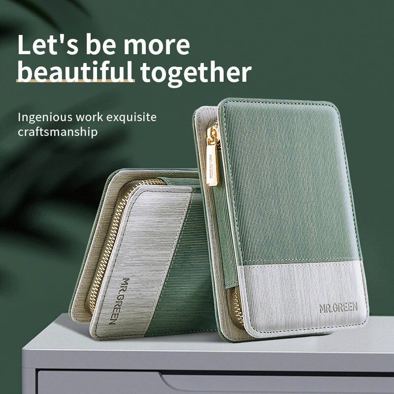 luxury 8 piece stainless steel manicure & pedicure set precision nail care with professional travel case