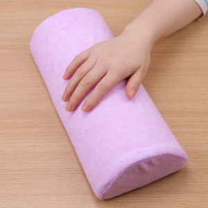 luxurious plush & sponge nail art hand cushion: comfortable manicure hand rest pillow