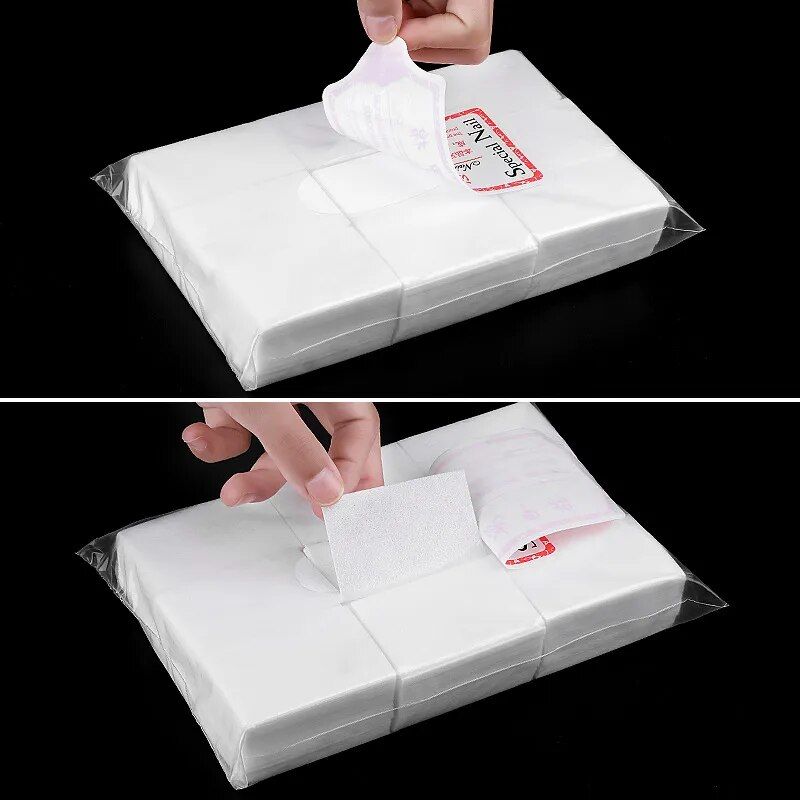 400pcs premium lint free nail polish remover pads