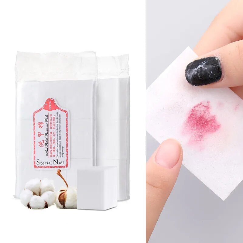 400pcs premium lint free nail polish remover pads