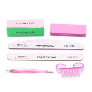 6 piece professional nail manicure & pedicure set