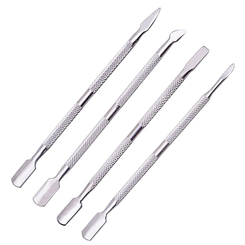 1pcs stainless steel double head cuticle pusher
