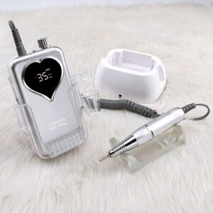 rechargeable led heart nail drill