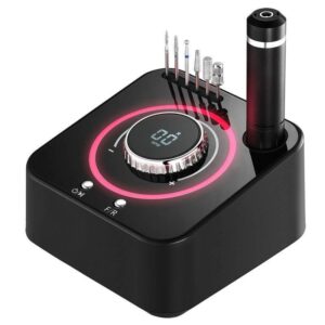 high speed electric nail drill set 40000rpm brushless nail file with led display and portable design