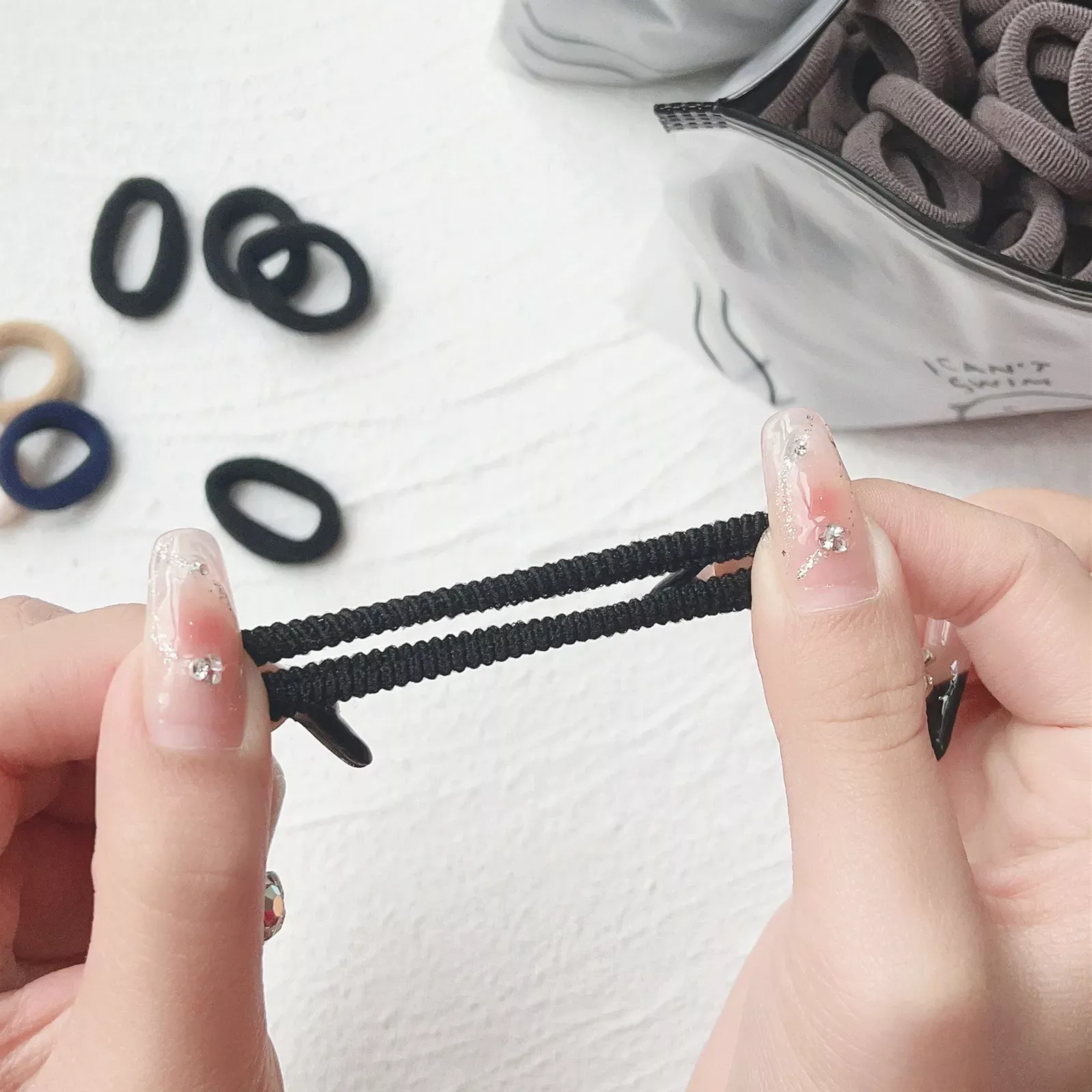 kids colorful elastic hair bands fashionable hair ties & scrunchies for girls