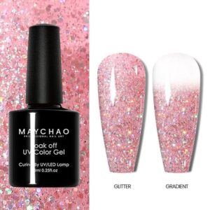 sparkling sequin gel nail polish