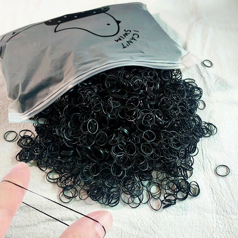 colorful elastic hair bands for girls disposable rubber bands for ponytails & hairstyles