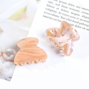 chic mini acetate hair claws trendy multi color crab clips for women