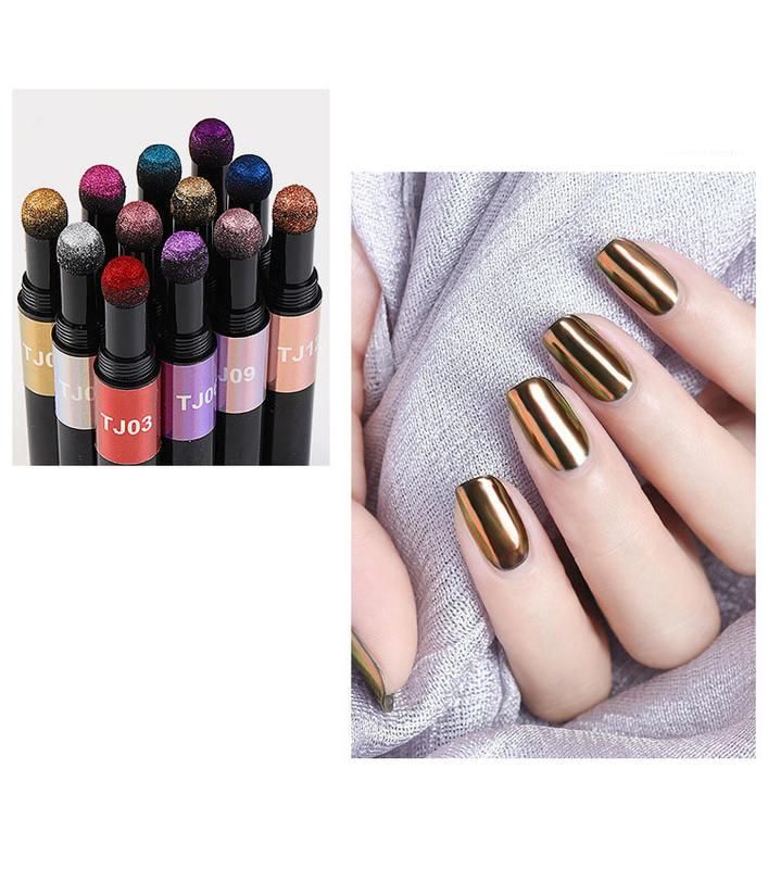 chrome magic nail art glitter powder pen