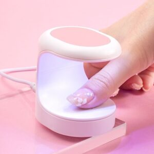 compact uv led nail dryer lamp usb rechargeable single finger manicure tool
