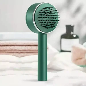 3d air cushion scalp massage self cleaning hair brush