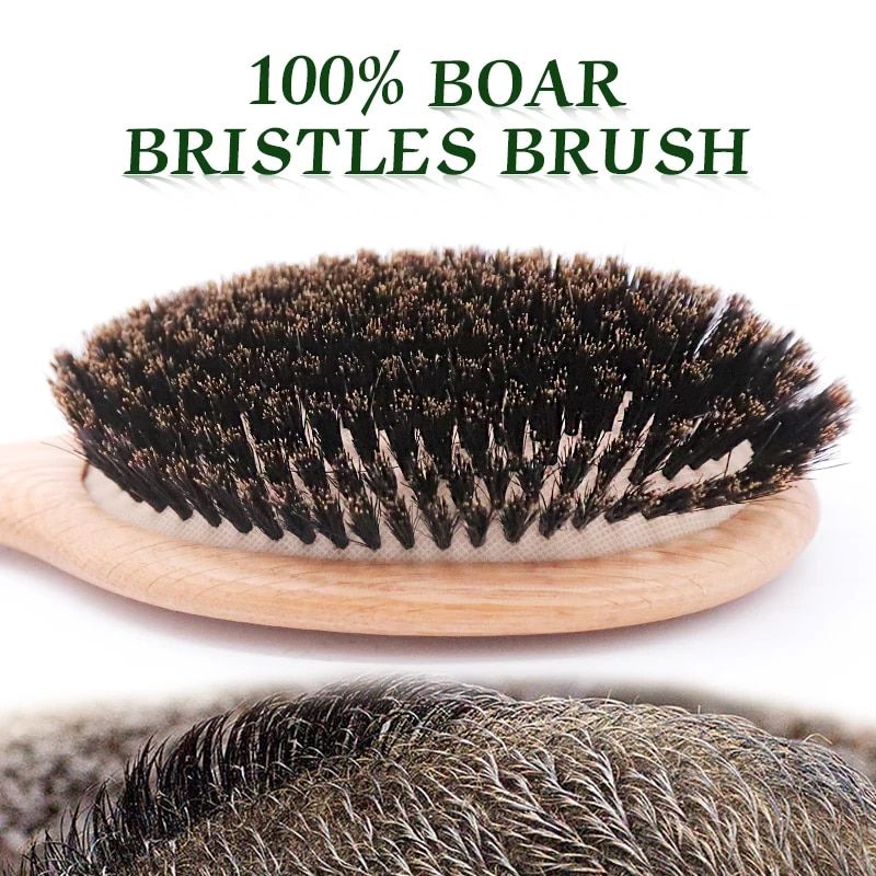 boar bristle and bamboo hairbrush professional salon quality detangler and styler