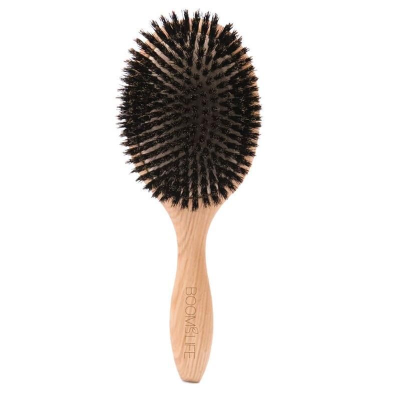 boar bristle and bamboo hairbrush professional salon quality detangler and styler
