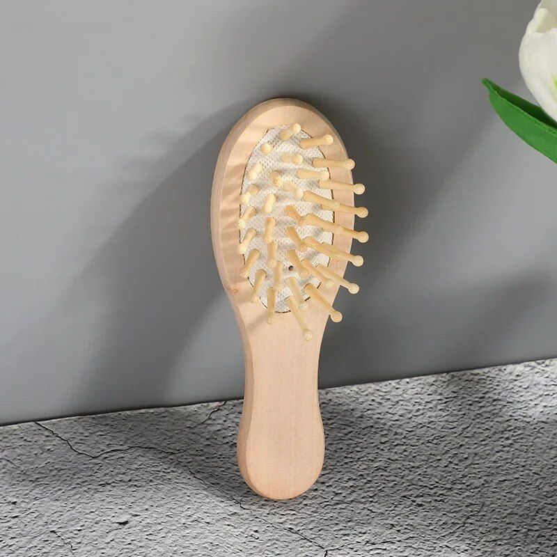 professional bamboo air cushion hairbrush for scalp massage & hair care