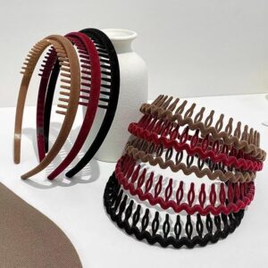 velvet winter hairband anti slip, fashion flocking headwear for women