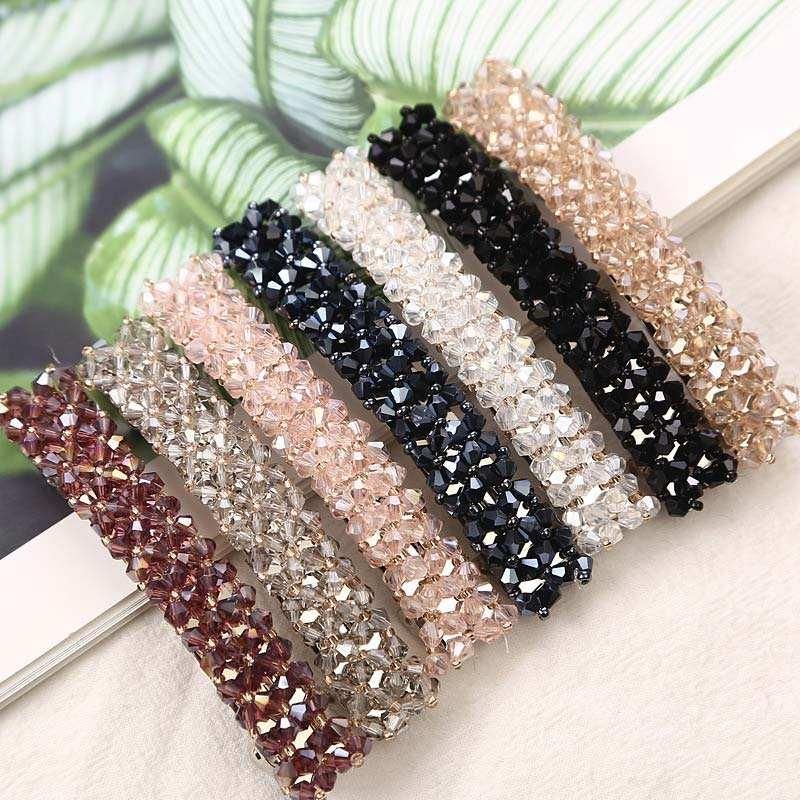 elegant crystal rhinestone hairpins fashion hair barrettes for women and girls
