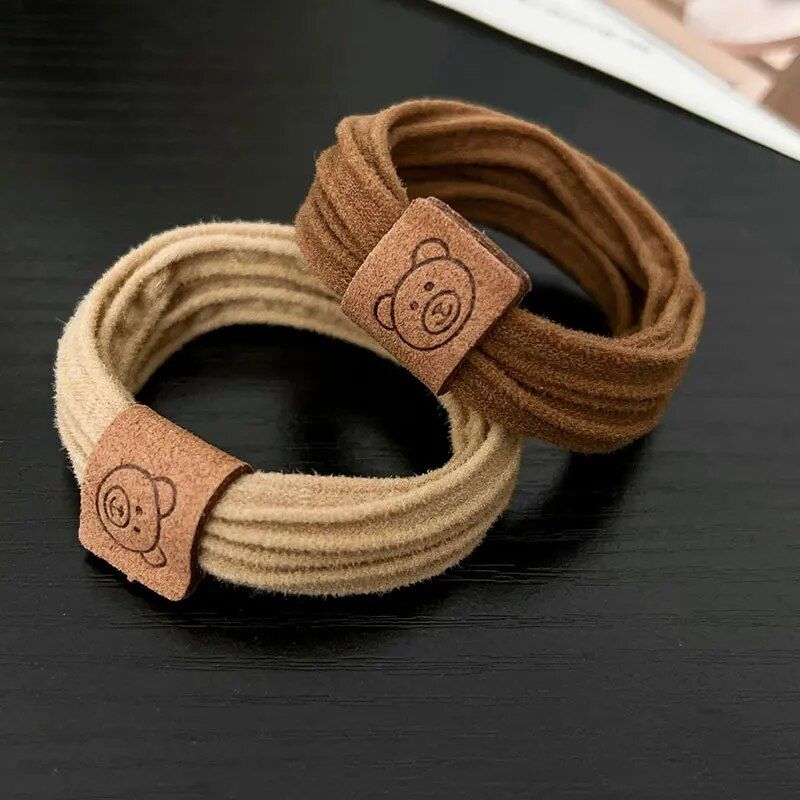 chic elastic hair bands for women 5pcs fashionable scrunchie set for all seasons