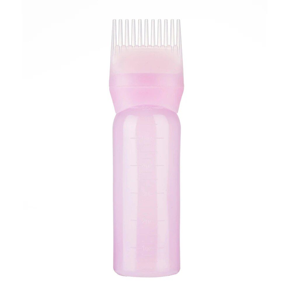 120ml versatile hair dye applicator bottle with comb dispenser salon quality, multicolor, eco friendly