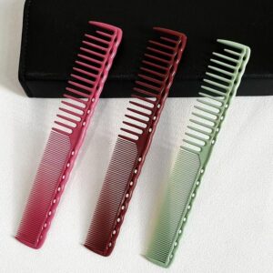professional resin hair cutting comb anti skid, heat resistant styling tool for salons
