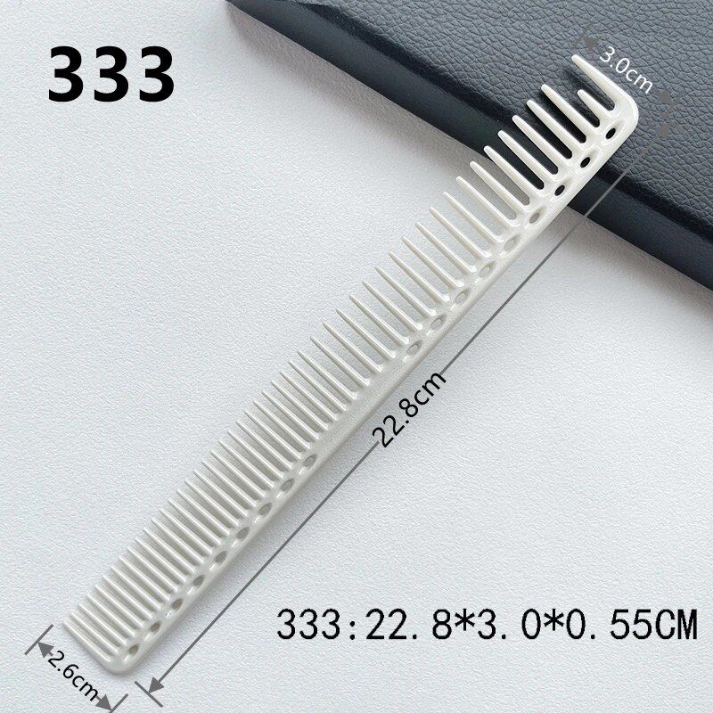 professional resin hair cutting comb anti skid, heat resistant styling tool for salons