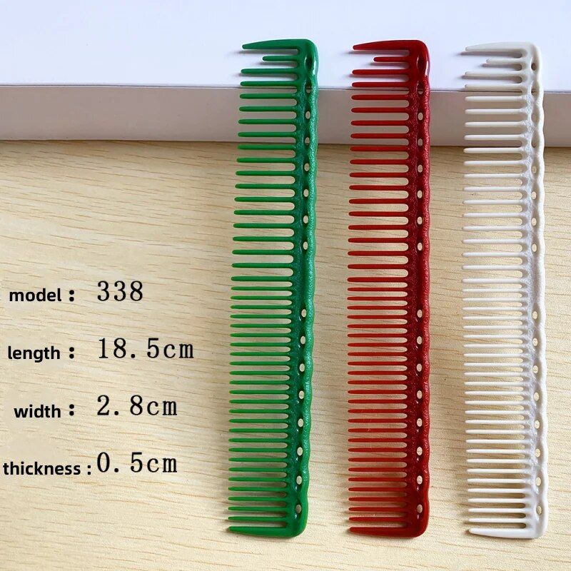 professional resin hair cutting comb anti skid, heat resistant styling tool for salons