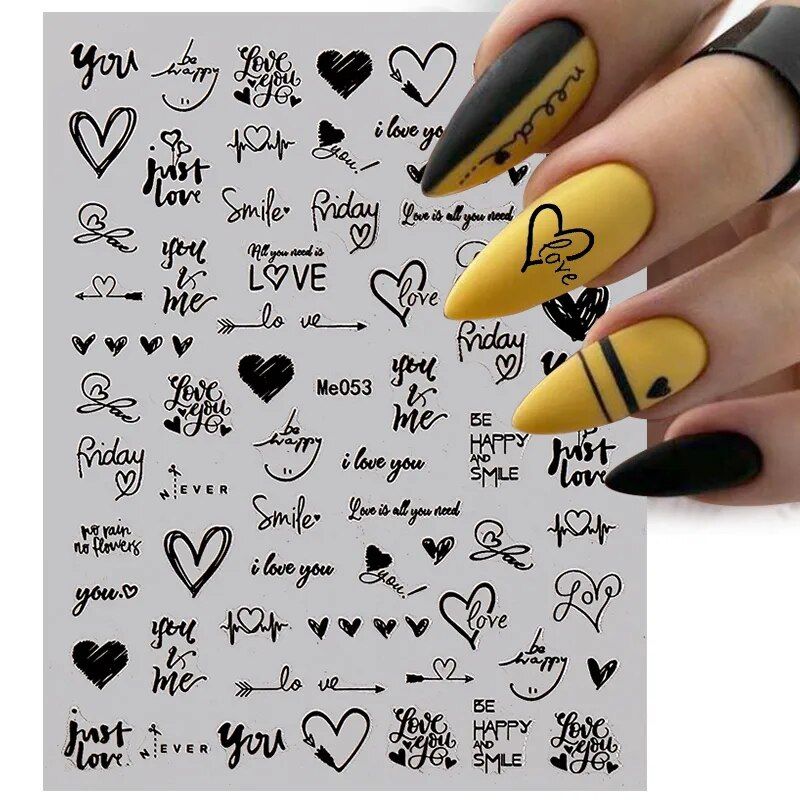 3d nail art stickers