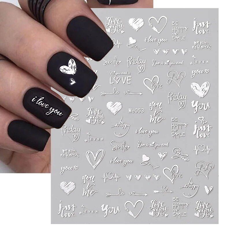 3d nail art stickers