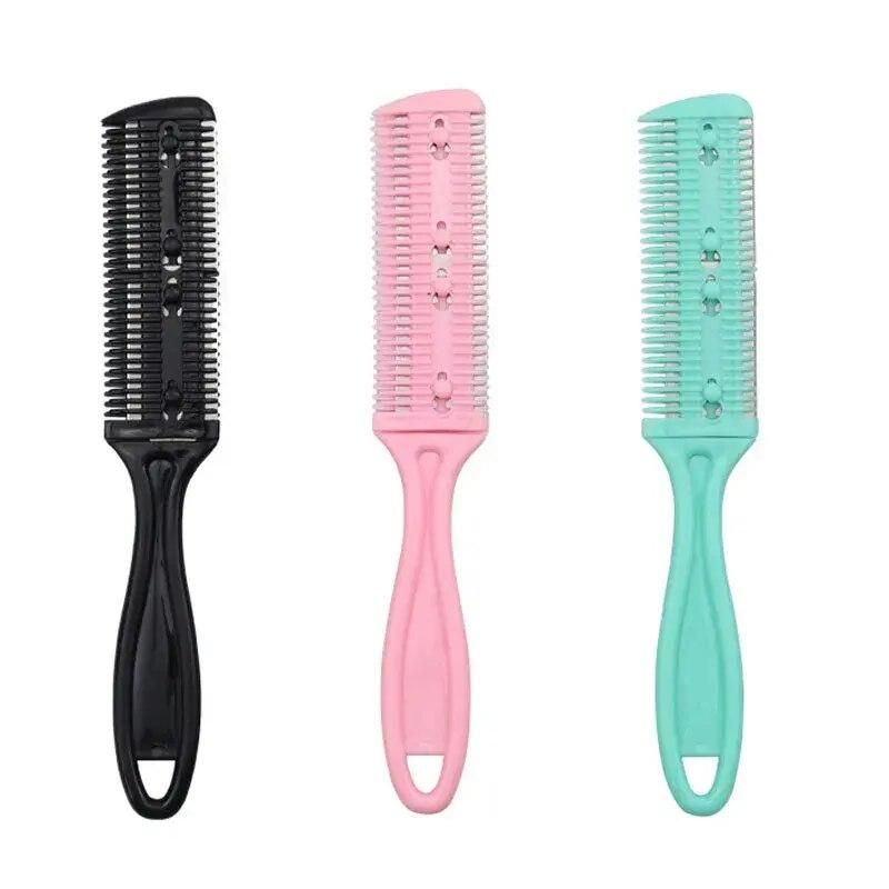 multi functional razor haircut comb portable hair styling & thinning tool