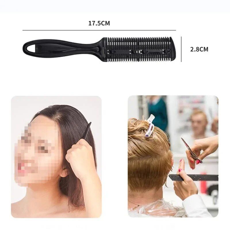 multi functional razor haircut comb portable hair styling & thinning tool