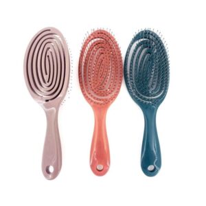 portable scalp massage hairbrush relaxing elastic comb for wet and wavy hair