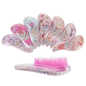 enchanted unicorn magic comb anti static, massage hairbrush for tangle free styling