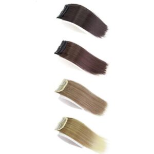 clip in synthetic hair pads for volume and fullness natural look, easy to use