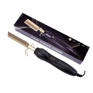 versatile 3 in 1 hot comb hair straightener & curler for all hair types